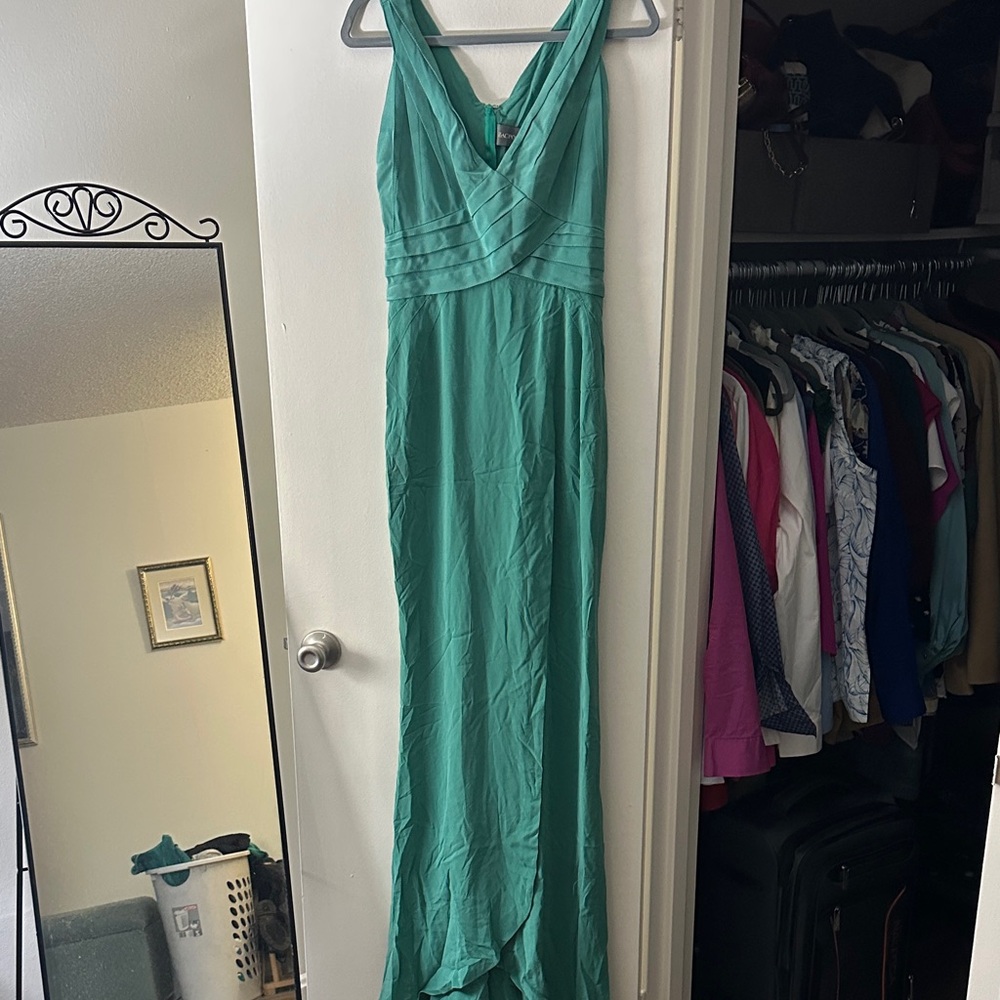 Zac Posen Turquoise Silk Dress